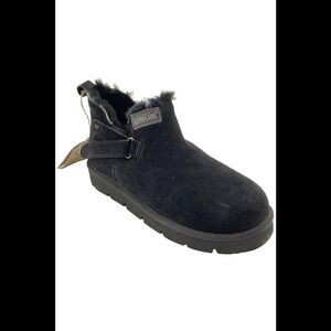 SUPERLAMB Women's Ongi Shearling Style Boots Black - Medium